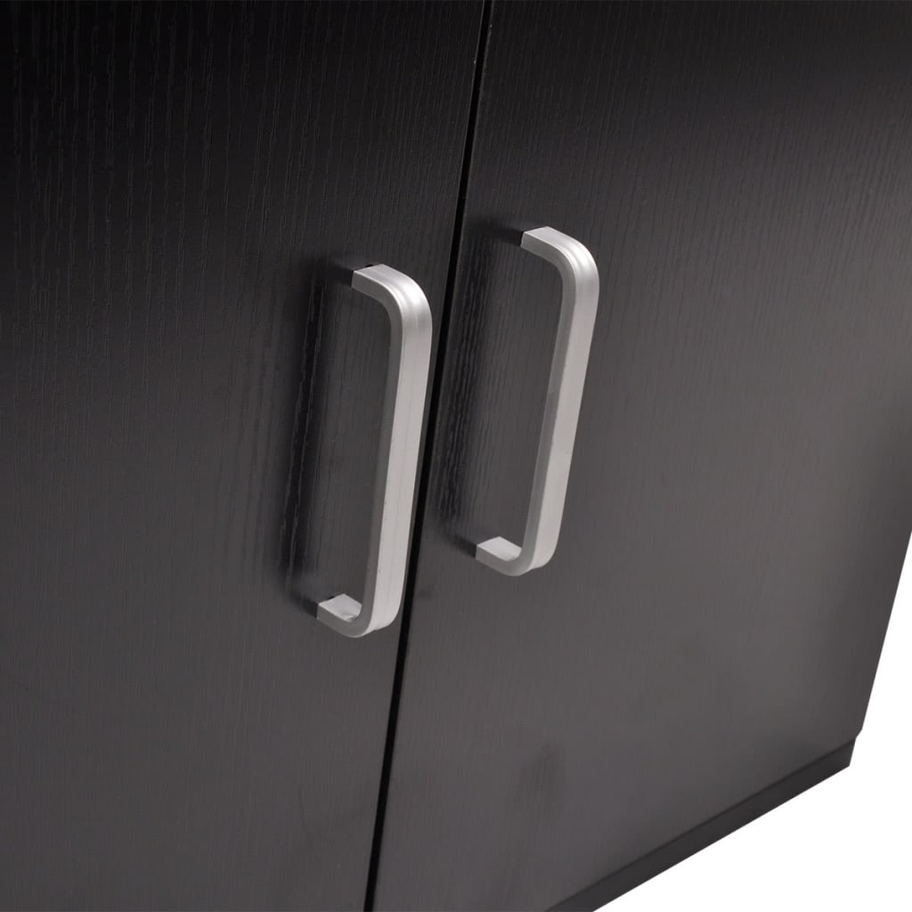 Mobili Da Bagno Con Lavabo Set 9 Pz Nero - Image 2