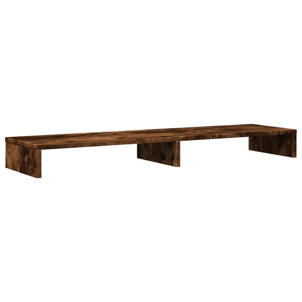 Supporto Per Monitor Rovere Fumo 100x27x10 Cm In Truciolato