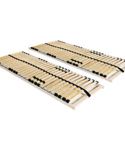 Reti A Doghe 2 Pz 7 Zone Con 28 Doghe In Legno 70x200 cm