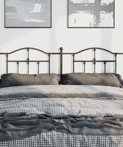 Testiera In Metallo Nero 193 cm
