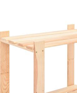 Scaffali A 5 Livelli 10 Pz 80x38x170 Cm In Massello Pino 250kg