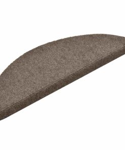 Tappetini Per Scale Autoadesivi 30 Pz 56x17x3 Cm Beige Semicircolari