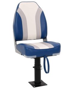 Set Sedile Da Barca Pieghevole 4 Pz Con Schienale Alto
