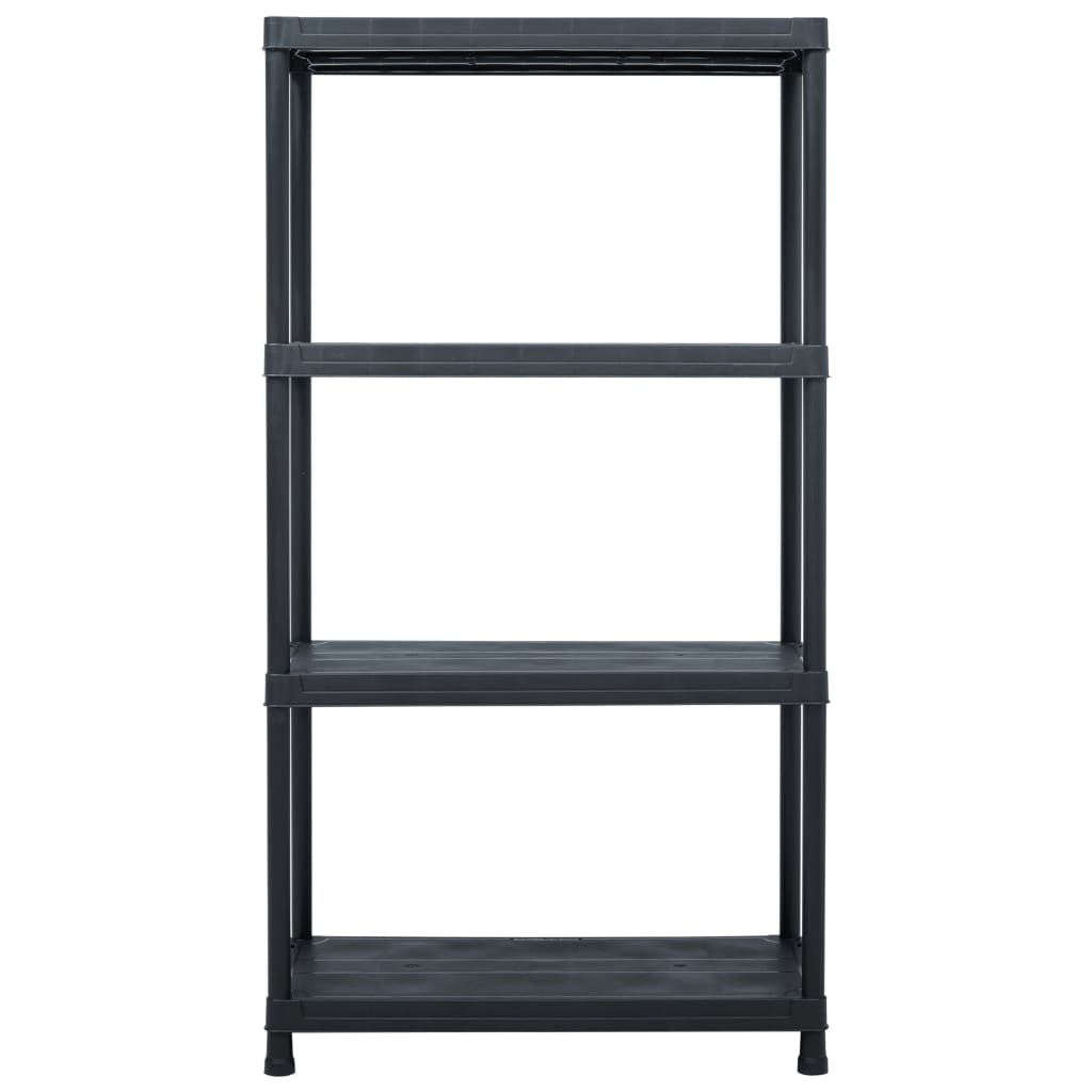 Scaffali 2 Pz 60x30x138 Cm Nero In Plastica - Image 2