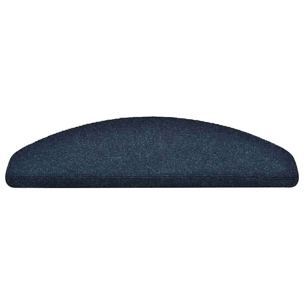 Tappetini Per Scale Autoadesivi 15 Pz 65x21x4 Cm Blu Navy Semicircolari Grandi - Image 6