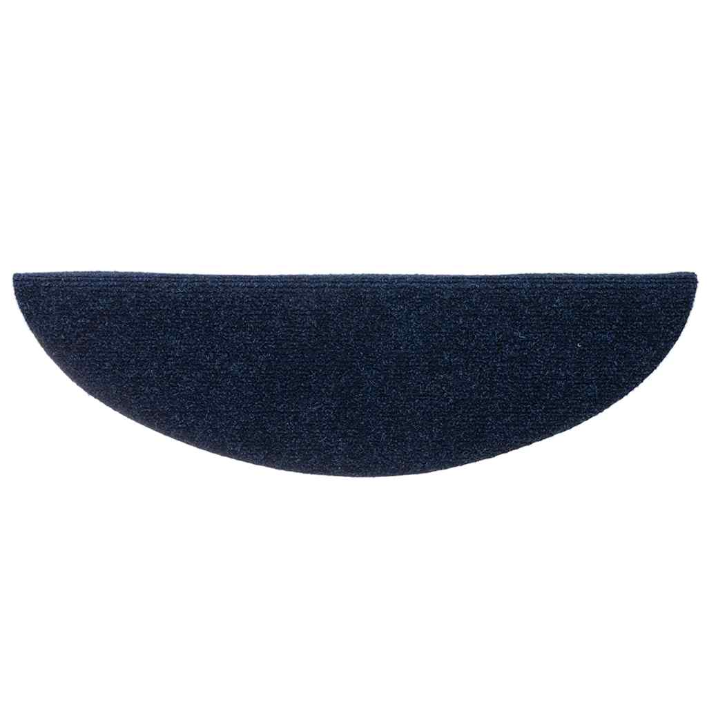 Tappetini Per Scale Autoadesivi 15 Pz 65x21x4 Cm Blu Navy Semicircolari Grandi - Image 5