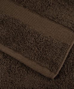 Asciugamani Ospiti Solund 2 Pz Marroni 30x50 Cm 600gsm