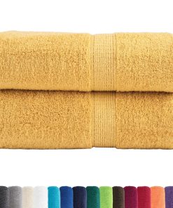 Asciugamani Ospiti Solund 2 Pz Oro 30x50 Cm 600gsm