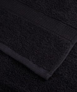 Asciugamani Premium Solund 10 Pz Neri 50x100 Cm 600 G/m²
