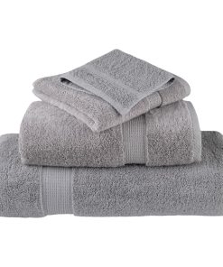 Asciugamani Ospiti Solund 2 Pz Grigi 30x50 Cm 600gsm