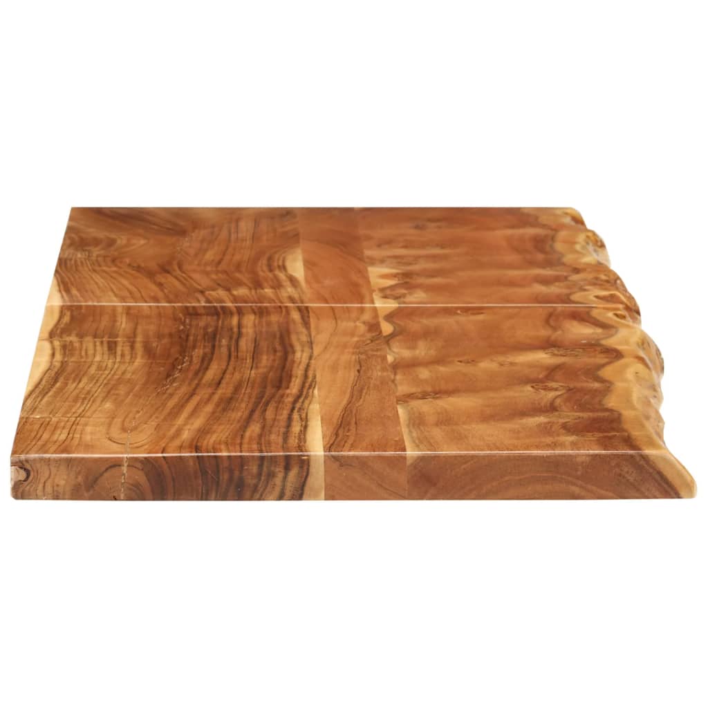 Piano Per Vanità Bagno In Massello Di Acacia 140x52x3,8 cm - Image 4