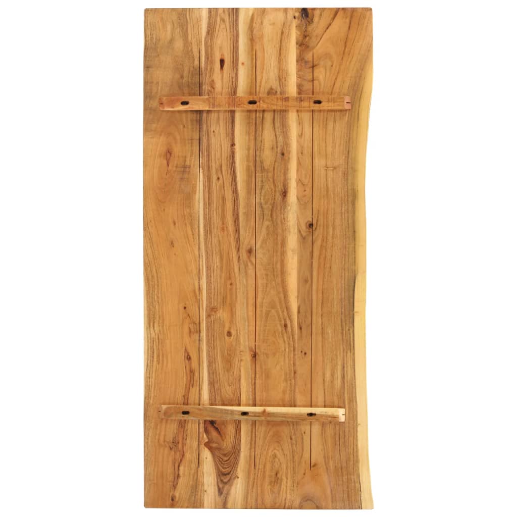 Piano Per Vanità Bagno In Massello Di Acacia 140x52x3,8 cm - Image 2