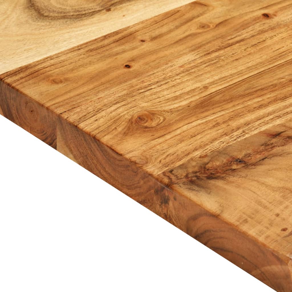 Piano Per Vanità Bagno In Massello Di Acacia 140x52x3,8 cm - Image 3