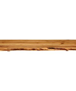 Piano Per Vanità Bagno In Massello Di Acacia 100x52x2,5 cm