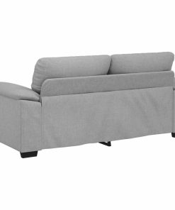 Divano A 2 Posti Grigio Nuvola 140 Cm In Tessuto