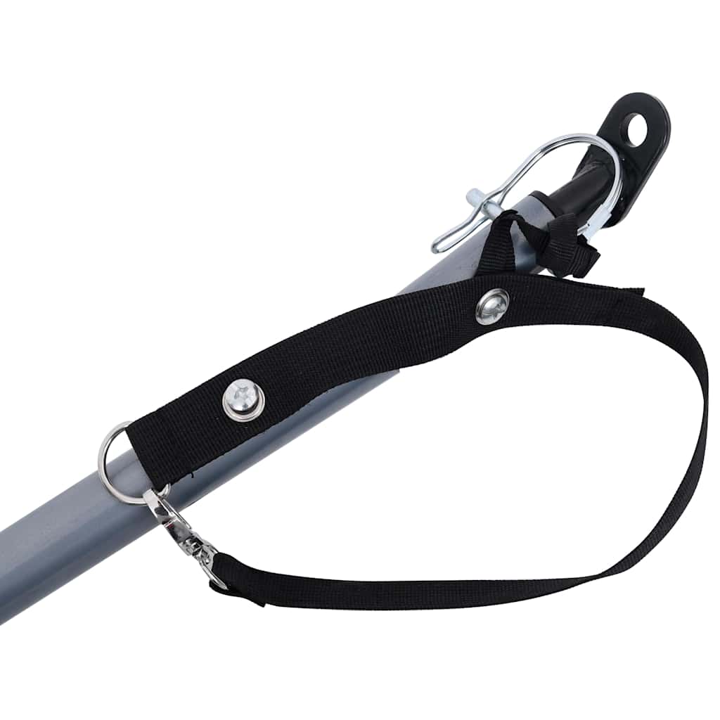 Rimorchio Da Bici Nero E Grigio 65 kg