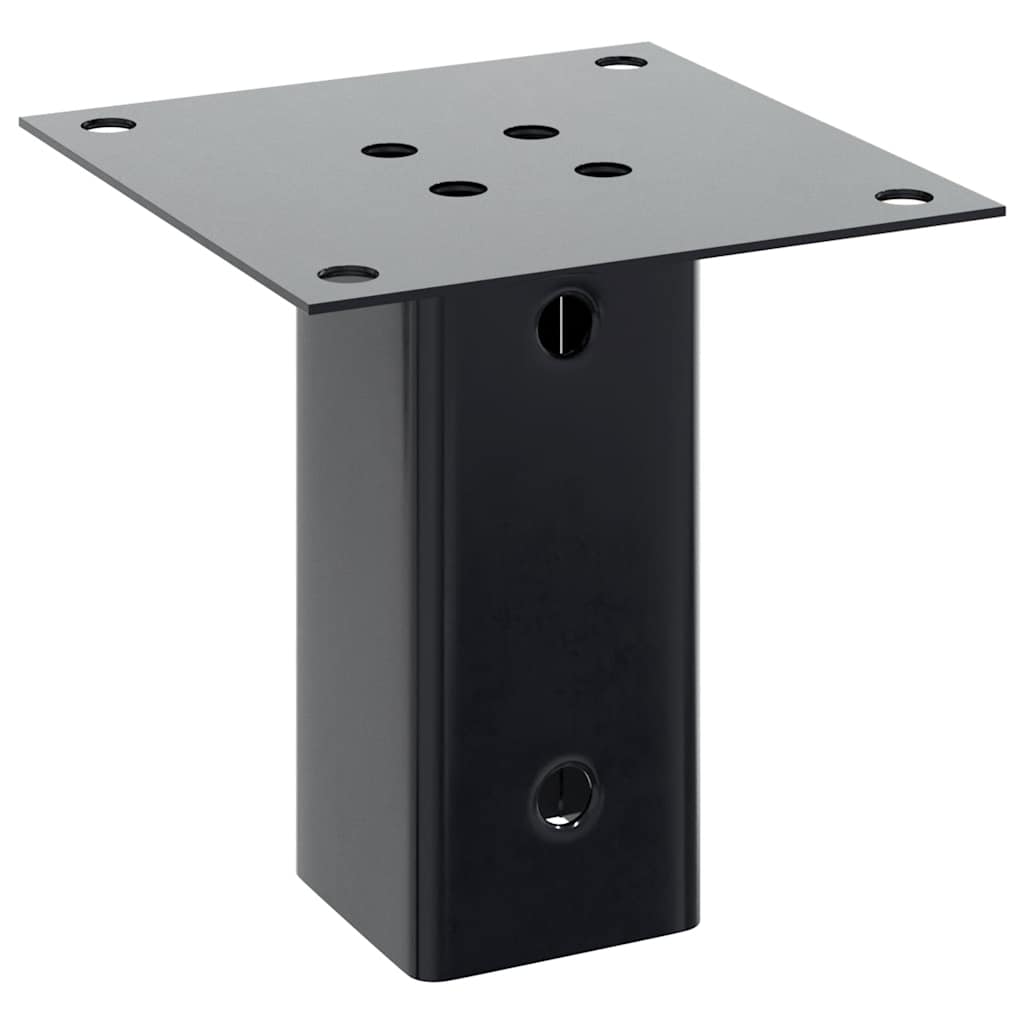 Basi Per Pali Quadrati 4 Pz 71x71 Mm Acciaio Verniciato Polvere - Image 4