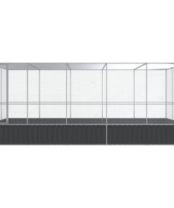 Voliera Con Estensione Argento 518x307x212 Cm In Acciaio
