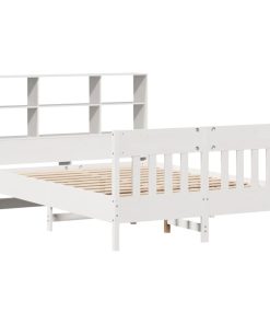 Letto Senza Materasso Bianco 120x190 Cm Legno Massello Di Pino