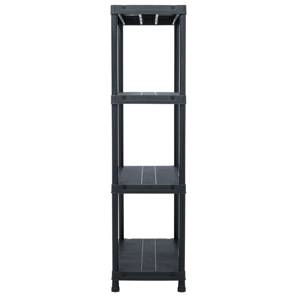 Scaffali 5 Pz 60x30x138 Cm Nero In Plastica - Image 2