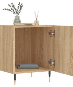 Comodini 2 Pz Rovere Sonoma 40x40x50 Cm In Legno Multistrato