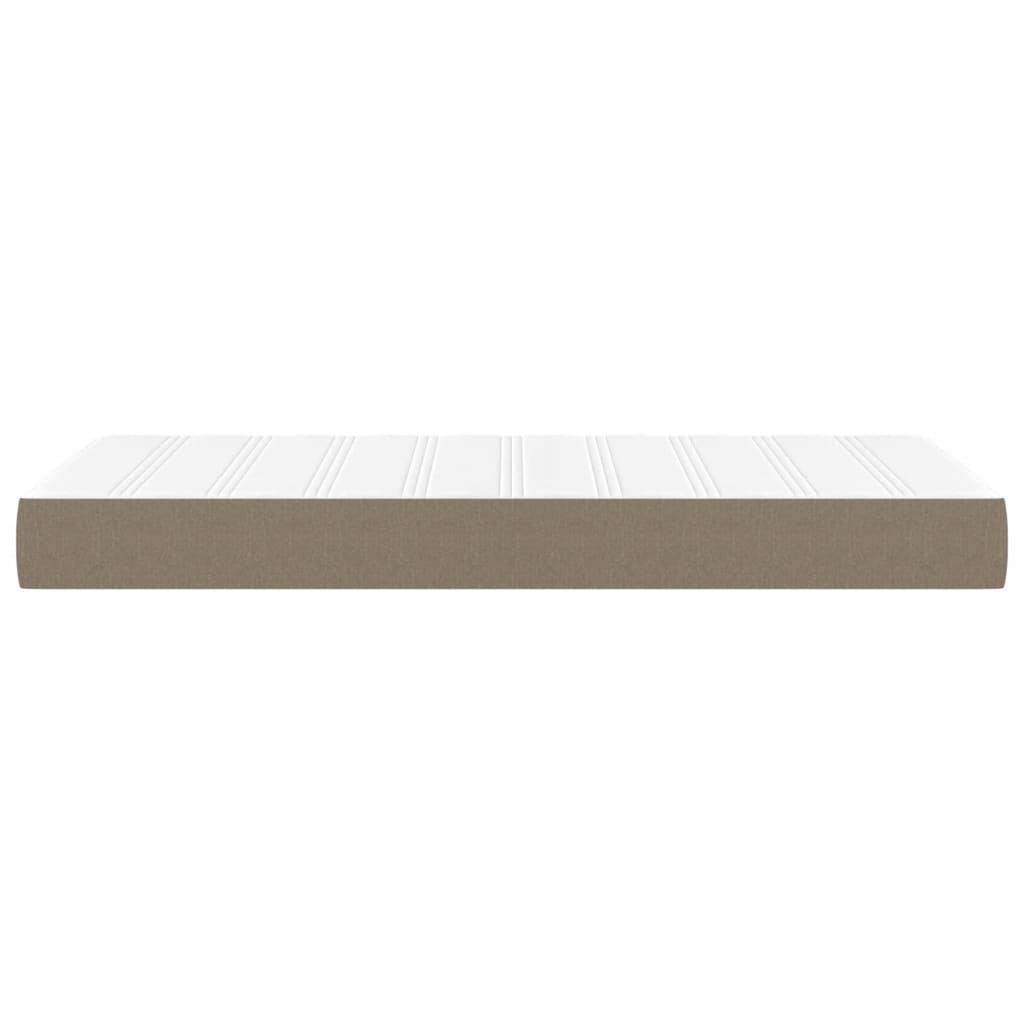 Materasso A Molle Insacchettate Tortora 120x190x20cm In Tessuto