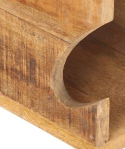 Supporto Bicicletta Da Parete 35x25x25 Cm In Legno Mango Grezzo