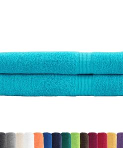 Asciugamani Premium Solund 2pz Turchesi 100x200cm 600 G/m²