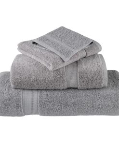 Asciugamani Premium Solund 2 Pz Grigi 100x200cm 600gsm