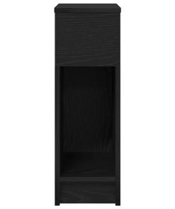 Comodini Con Cassetto 2 Pz Rovere Nero 20x36x60 cm