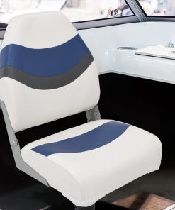 Set Sedile Da Barca Pieghevole 4 Pz Con Schienale Alto