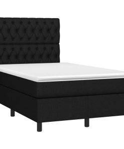 Giroletto A Molle Con Materasso Nero 120x190 Cm In Tessuto