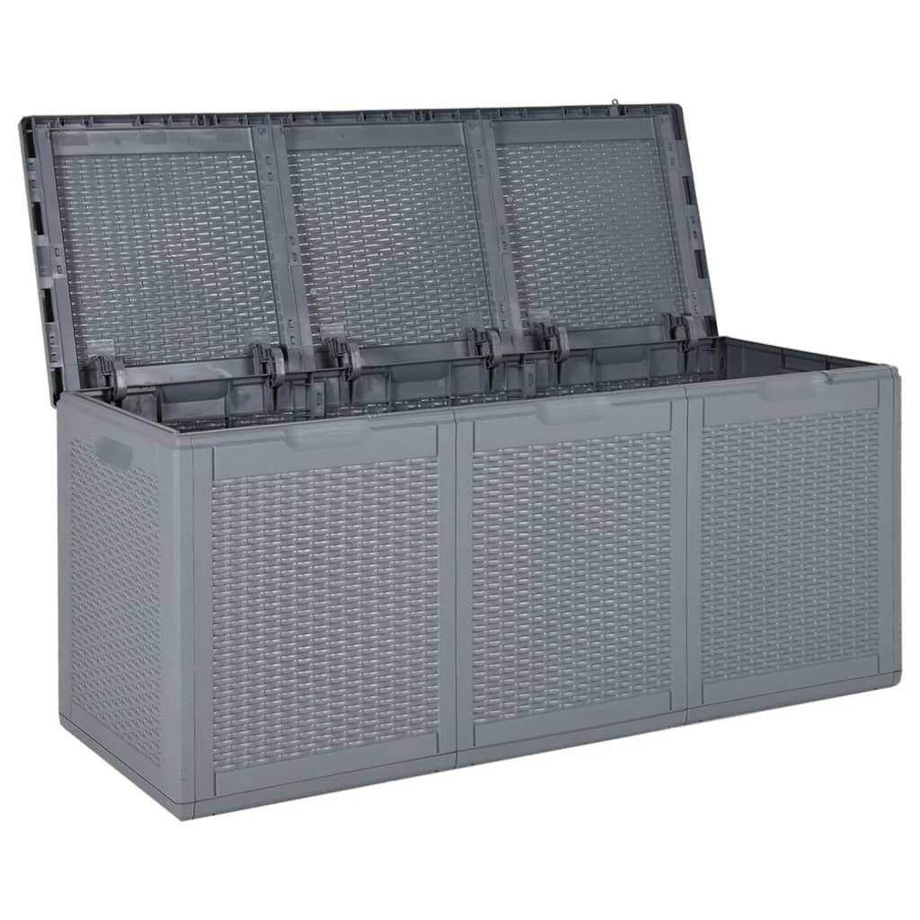 Contenitore Da Giardino Grigio In Rattan Pp 270 L