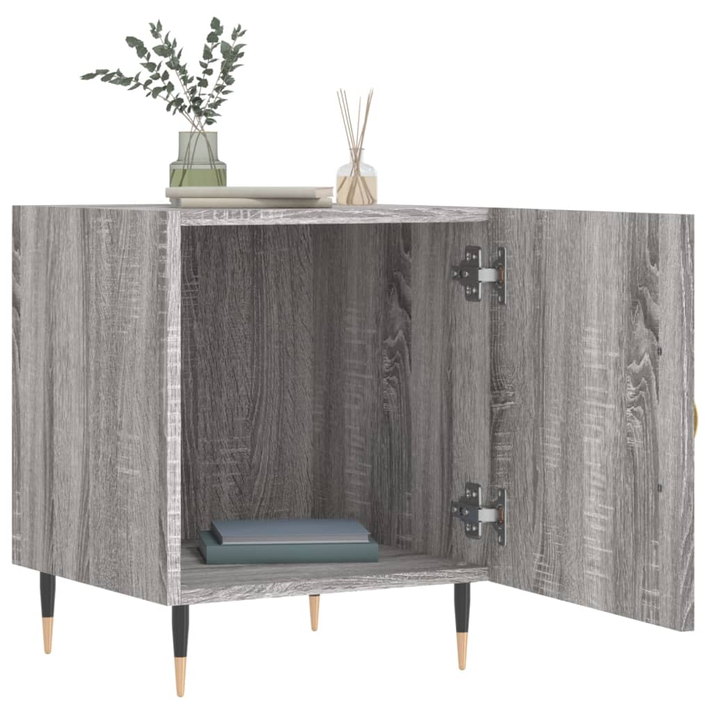 Comodini 2 Pz Grigio Sonoma 40x40x50 Cm In Legno Multistrato - Image 6