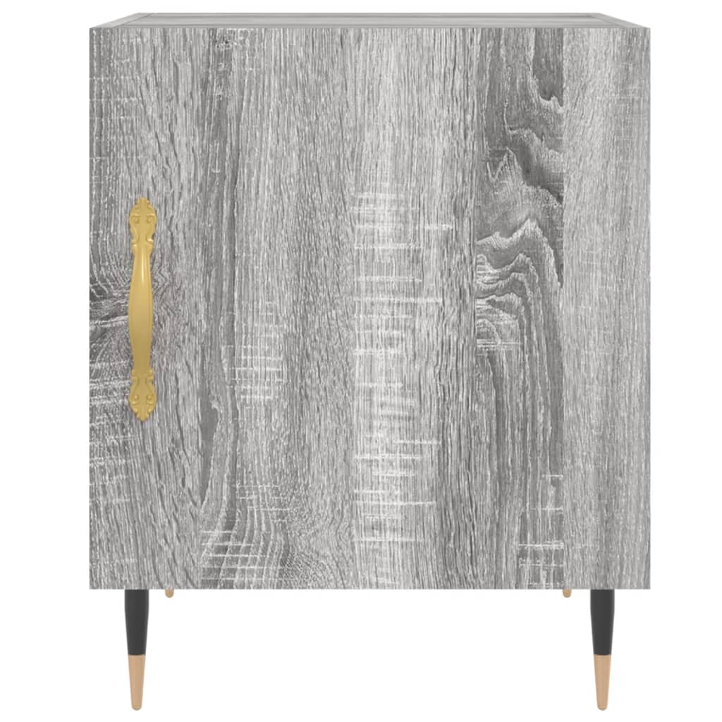 Comodini 2 Pz Grigio Sonoma 40x40x50 Cm In Legno Multistrato - Image 4