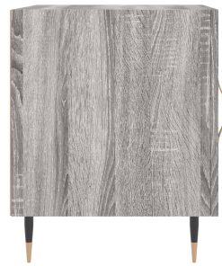 Comodini 2 Pz Grigio Sonoma 40x40x50 Cm In Legno Multistrato