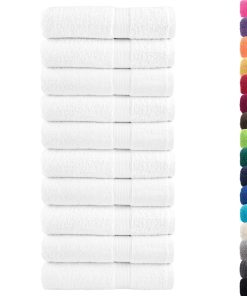 Asciugamani Premium Solund 10 Pz Bianchi 50x100 Cm 600gsm