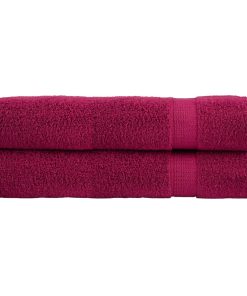 Asciugamani Premium Solund 2 Pz Bordeaux 100x200cm 600gsm