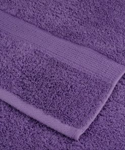 Asciugamani Per Ospiti Solund 4 Pz Viola 30x50 Cm 600 G/m²