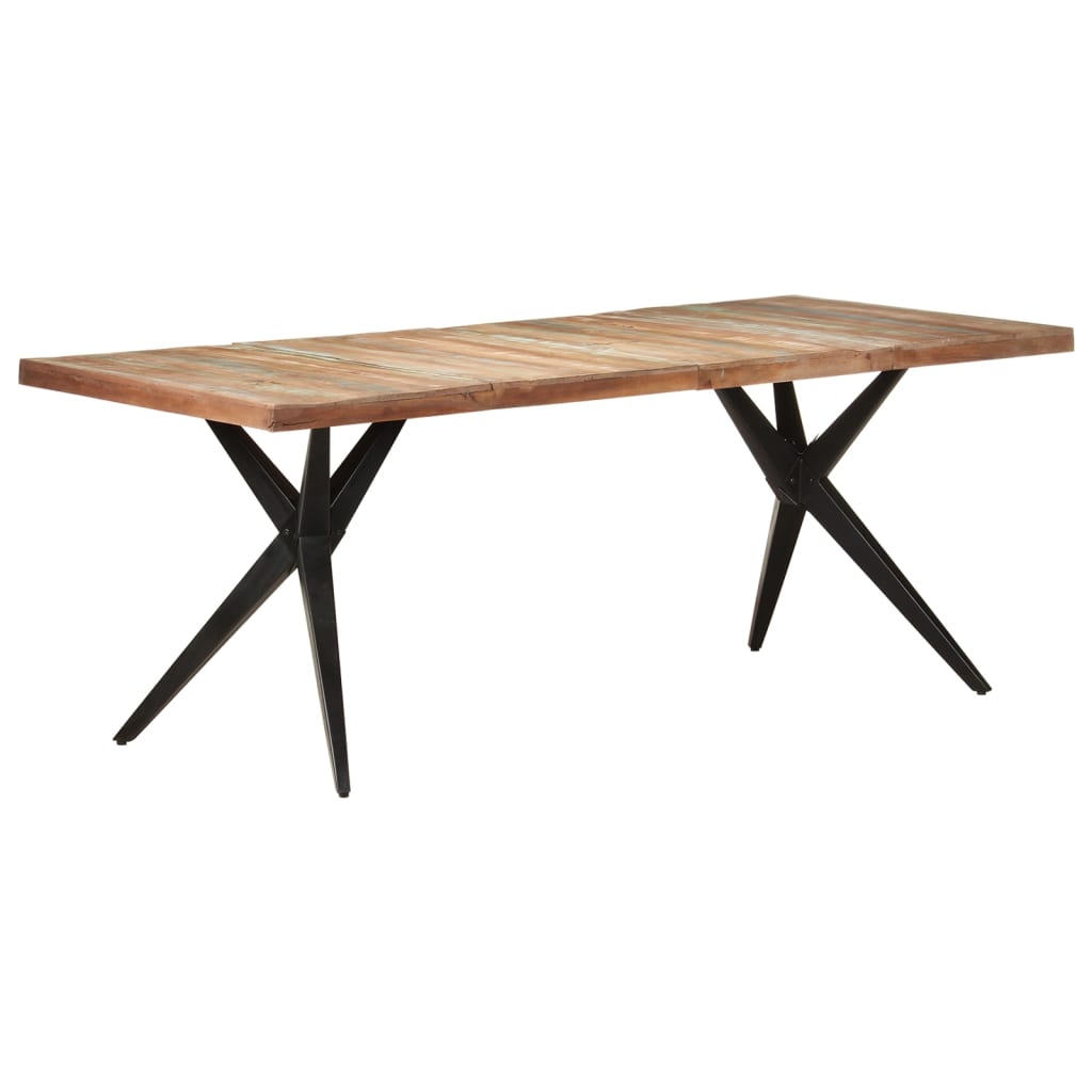 Tavolo Da Pranzo 200x90x76 Cm In Legno Massello Di Recupero