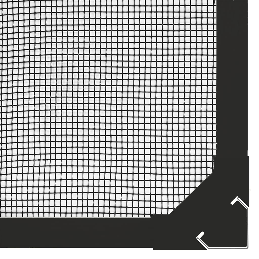 Zanzariera Magnetica Per Finestre Antracite 120x140 cm