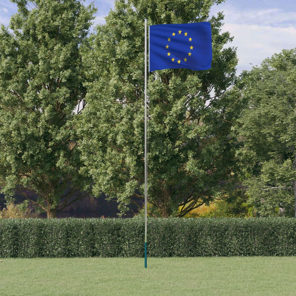 Asta E Bandiera Europa 6,23 M Alluminio