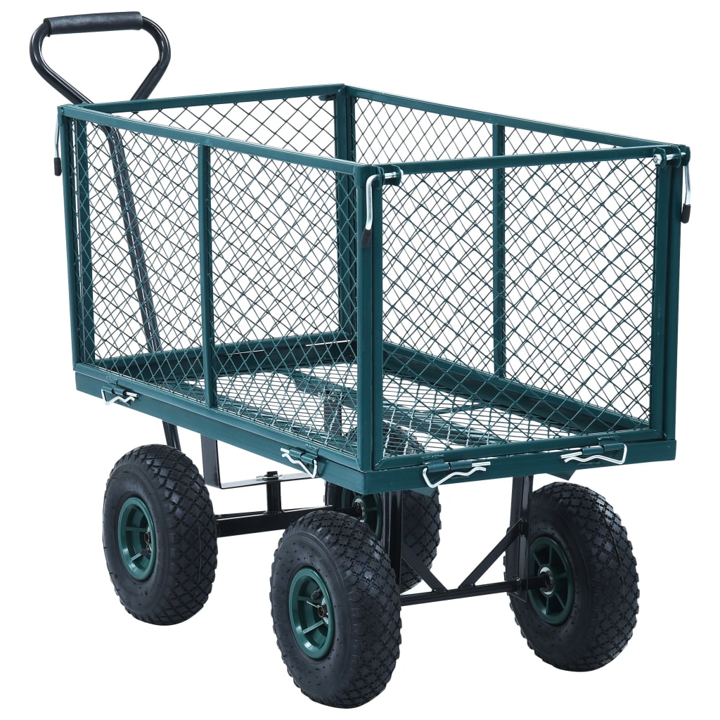Carrello A Mano Da Giardino Verde 350 kg
