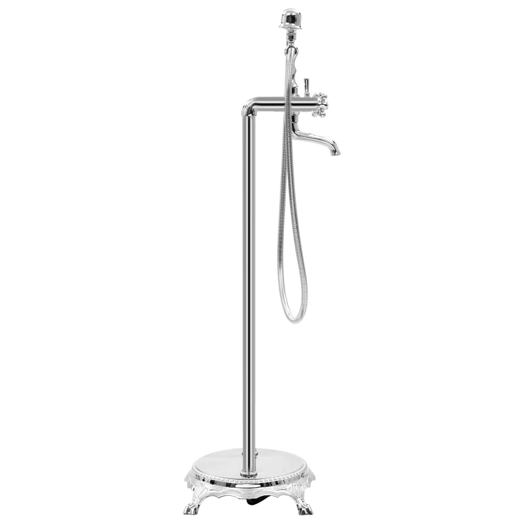 Rubinetteria A Colonna Per Vasca Acciaio Inox 99,5 Cm Argento - Image 2