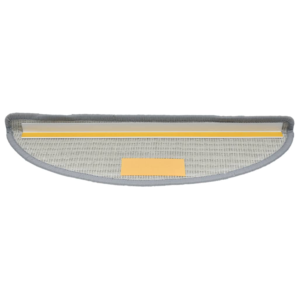 Tappetini Per Scale 15 Pz 56x17x3 Cm Grigio Semicircolari - Image 4