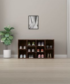 Scarpiera Rovere Fumo 103x30x55 Cm In Legno Multistrato