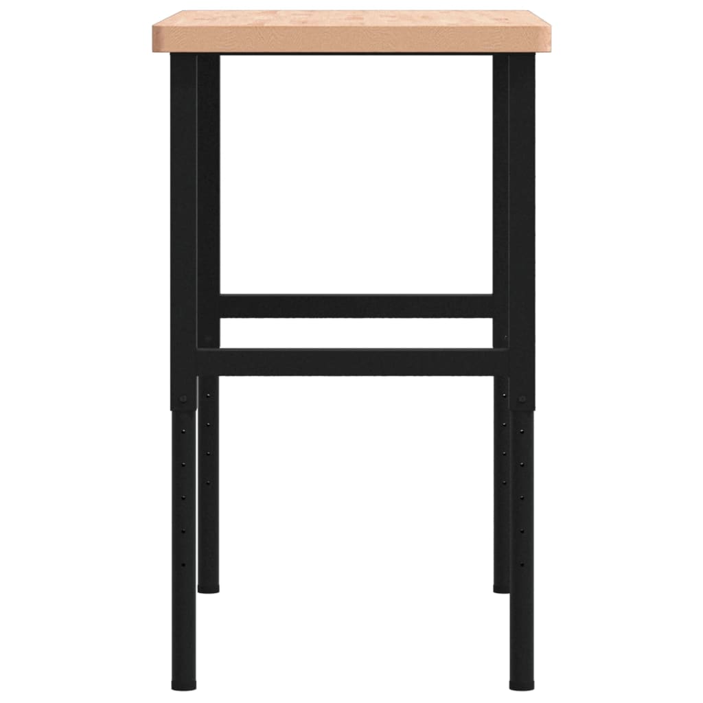 Banco Lavoro 100x60x(73-99,5) Cm Legno Di Faggio Rettangolare - Image 6