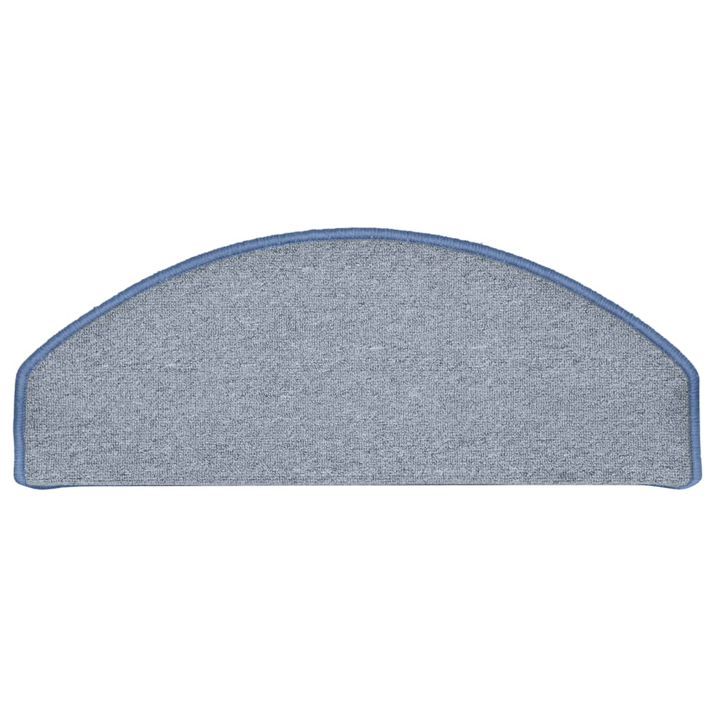 Tappetini Per Scale 15 Pz 65x24x4 Cm Grigio Chiaro E Blu Semicircolari Grandi - Image 6