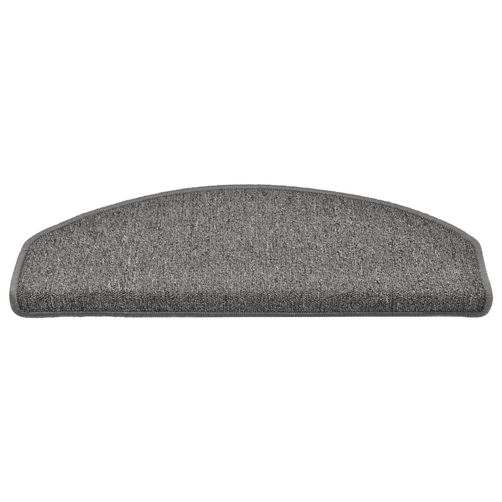 Tappetini Per Scale 15 Pz 65x24x4 Cm Grigio Scuro Semicircolari Grandi - Image 3