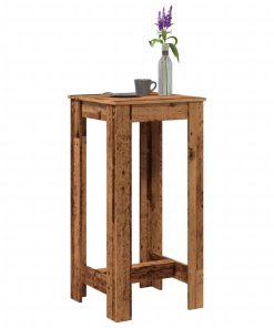 Tavolo Da Bar Legno Antico 51x50x103,5 Cm In Legno Multistrato